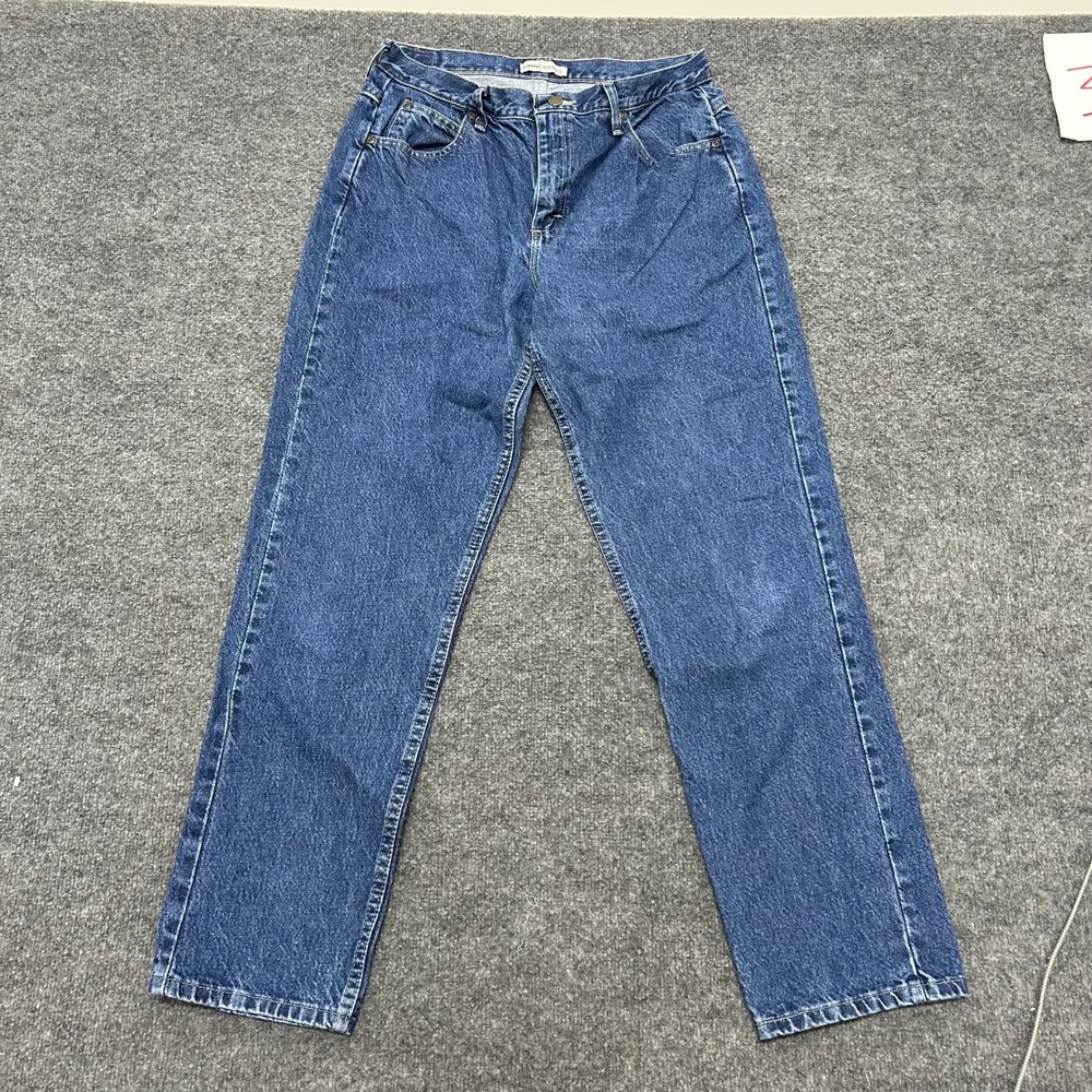 Lee Riders Jeans Womens Size 12 M Blue Relaxed Fit Straight Leg High Rise Denim